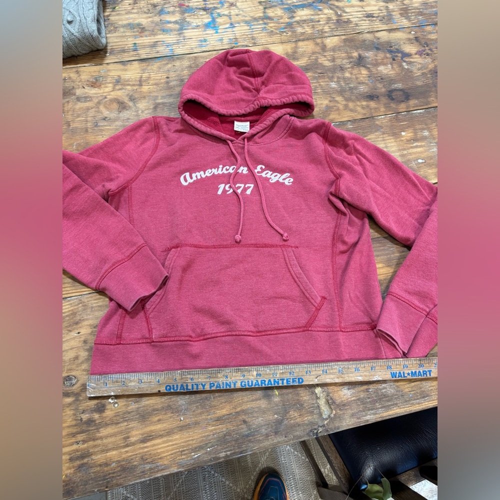 Vintage American Eagle 🦅 Red Hoodie - large